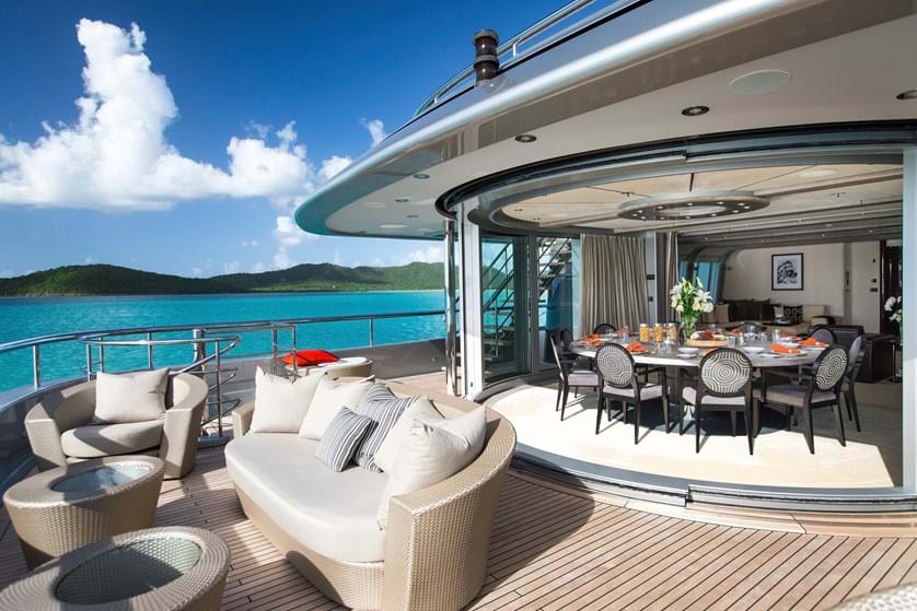 Sky Lounges And Observation Decks On Super Yachts    Panoramic Views At Sea